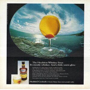 1967 Heublein Whiskey Sour Margarita Cocktails Vintage Magazine Print Ad/Poster